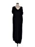 VICI Solid Black Casual Dress Size L - photo 1