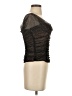 Self-Portrait Black Short Sleeve Top Size 6 - photo 4