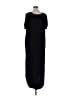 VICI Solid Black Casual Dress Size L - photo 2