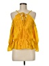 Love J 100% Polyester Yellow Sleeveless Blouse Size M - photo 1