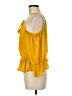 Love J 100% Polyester Yellow Sleeveless Blouse Size M - photo 5