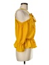Love J 100% Polyester Yellow Sleeveless Blouse Size M - photo 4