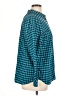 Talbots Checkered-gingham Teal Long Sleeve Button-Down Shirt Size XL - photo 4