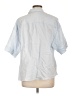 Theory Blue Short Sleeve Blouse Size L - photo 2