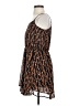 Audrey 3+1 100% Polyester Animal Print Brown Casual Dress Size S - photo 5