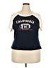 Hippie Rose Blue Short Sleeve Top Size 2X - photo 1