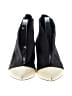 Kathryn Amberleigh Color Block Ivory Black Ankle Boots Size 9 1/2 - photo 2