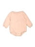 Carter's 100% Cotton Tan Long Sleeve Onesie 6-9 MO / 9 MO - photo 1