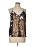 Lavender Brown 100% Polyester Brown Sleeveless Blouse Size L - photo 1