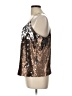 Lavender Brown 100% Polyester Brown Sleeveless Blouse Size L - photo 5