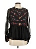 Allison Black Long Sleeve Blouse Size M - photo 1