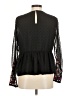 Allison Black Long Sleeve Blouse Size M - photo 2