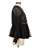 Allison Black Long Sleeve Blouse Size M - photo 4