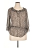 Apostrophe Tan 3/4 Sleeve Blouse Size XL - photo 1
