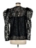 Express 100% Polyester Black Long Sleeve Blouse Size M - photo 2