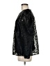 Express 100% Polyester Black Long Sleeve Blouse Size M - photo 5