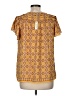 Max Studio 100% Polyester Yellow Short Sleeve Blouse Size M - photo 2