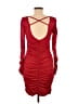 Unbranded Solid Red Cocktail Dress Size M - photo 2