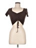 Zara Brown Short Sleeve Top Size M - photo 1
