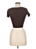 Zara Brown Short Sleeve Top Size M - photo 2
