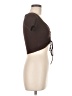 Zara Brown Short Sleeve Top Size M - photo 4