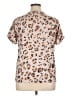 Pixie Lady Animal Print Tan Short Sleeve T-Shirt Size XL - photo 2