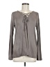 Cherish Gray Long Sleeve Top Size M - photo 1
