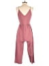 Sienna Sky Solid Burgundy Jumpsuit Size S - photo 2