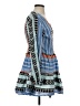 Devotion Print Blue Casual Dress Size S - photo 4