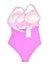 EOMENIE Color Block Pink One Piece Swimsuit Size Lg Plus - photo 2