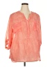 Apt. 9 100% Polyester Orange 3/4 Sleeve Blouse Size 2X - photo 1