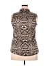 Splash 100% Polyester Animal Print Brown Sleeveless Blouse Size 18 - photo 2