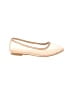 Unbranded Solid Ivory Tan Flats Size 6 - photo 1