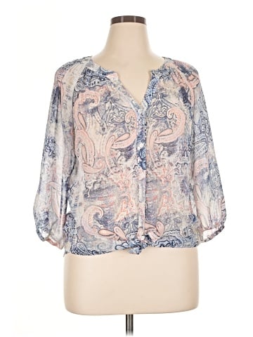 AB Studio 3/4 Sleeve Blouse (view 1)