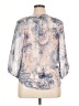 AB Studio 100% Polyester Blue 3/4 Sleeve Blouse Size XL - photo 2