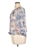 AB Studio 100% Polyester Blue 3/4 Sleeve Blouse Size XL - photo 5