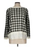 Talbots Outlet Checkered-gingham Gray Pullover Sweater Size Lg Petite - photo 1