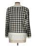 Talbots Outlet Checkered-gingham Gray Pullover Sweater Size Lg Petite - photo 2