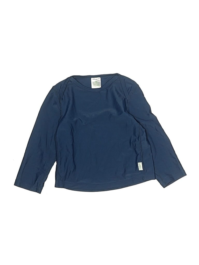 Pre-owned Green Sprouts Kids' 3/4 Sleeve T-shirt In Blue