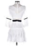 Self-Portrait 100% Polyamide Color Block Solid White Cocktail Dress Size 2 - photo 2