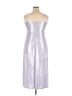 Sienna Metallic Silver Cocktail Dress Size 16 - photo 2