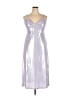 Sienna Metallic Silver Cocktail Dress Size 16 - photo 1