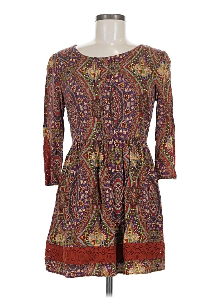 Pre-owned Forever 21 Contemporary Casual Dress In Brown
