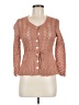 Peruvian Connection 100% Cotton Brown Cardigan Size M - photo 1