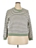 MWL by Madewell Stripes Green Pullover Sweater Size XXL - photo 1