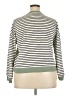 MWL by Madewell Stripes Green Pullover Sweater Size XXL - photo 2