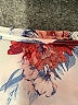 Unbranded Floral Ivory 3/4 Sleeve Blouse Size M (estimated) - photo 7