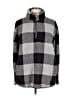 Zesica 100% Polyester Checkered-gingham Gray Fleece Size XL - photo 1