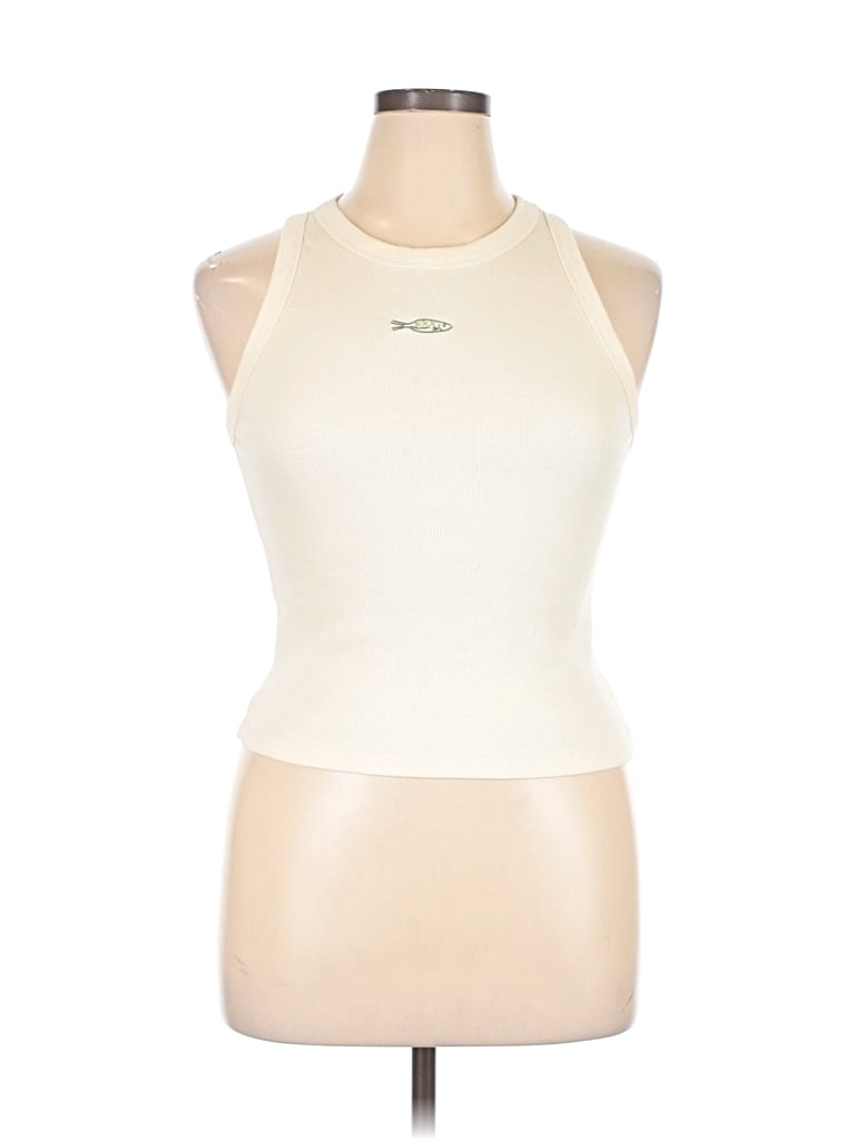Pre-owned A New Day Tank Top Ivory Halter Neckline Tops