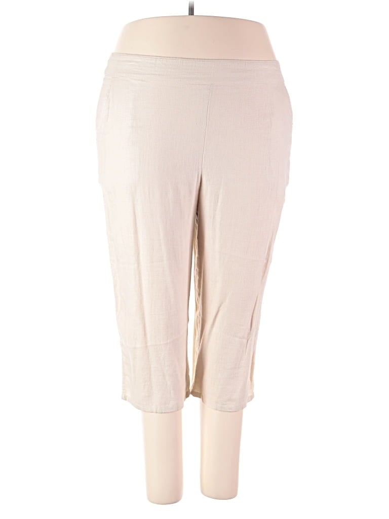 Pre-owned D&co. Linen Pants In Ivory